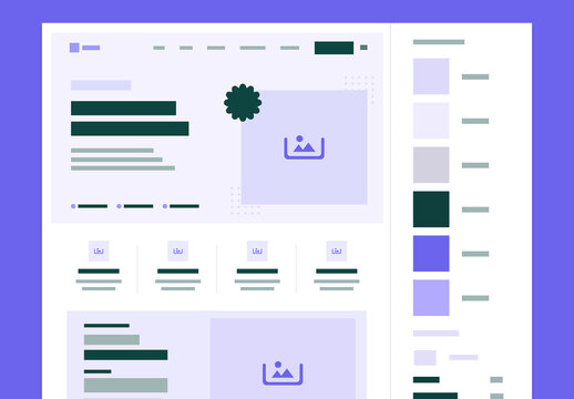 Modern Website Dashboard UI Kit and Landing Page