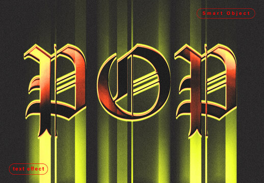Editable Text Effect Template