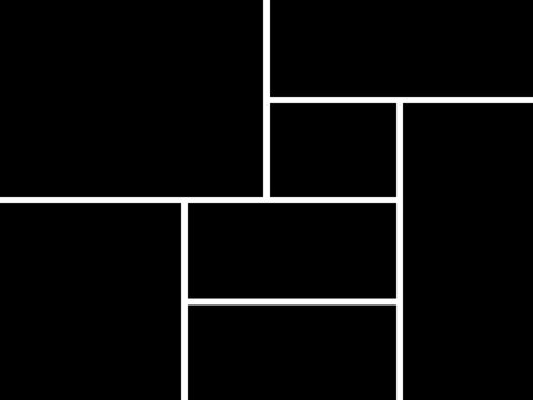 Modern Photo Collage Grid Template Geometric Mosaic Layouts Collection, Suitable for Portfolio, Social Media and Editorial Design