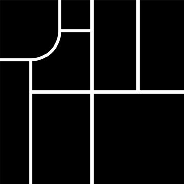 Modern Photo Collage Grid Template Geometric Mosaic Layouts Collection, Suitable for Portfolio, Social Media and Editorial Design