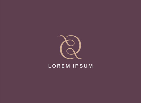 Unique CR letter typography brand logo design, RC golden logo, RR logo mark