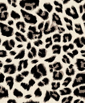 leopard animal skin seamless pattern, abstract cheetah texture textile on ikat style 
