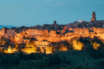 Medieval town of Pitigliano at twilight, Tuscany, Italy © JFL Photography