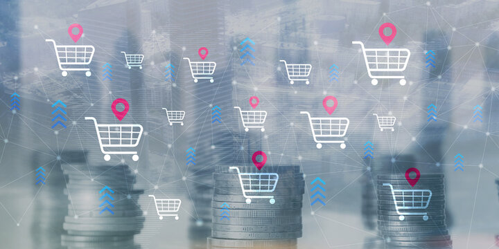 E-Commerce Shopping Cart Location Tracking for Retail Business and Inventory Management