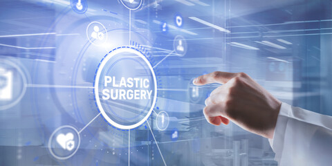 Fototapeta premium Plastic Surgery Services for Medical Aesthetic Procedures and Patient Care Management