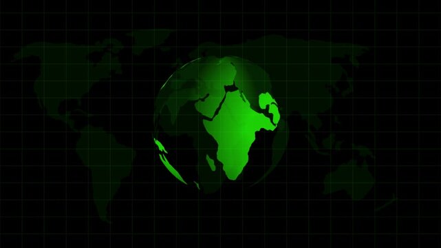 Animated white earth globe on.global connectivity and worldwide concepts animation.4k animation graphics video.