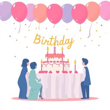 Colorful Birthday Party Celebration
