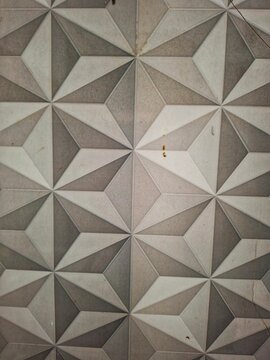  Modern minimalist 3D geometric stone tile backdrop for contemporary interior design