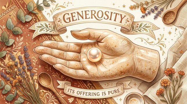 Generosity: A Pure Offering Held Within a Hand