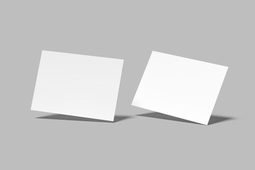 Fototapeta premium Premium Realistic A4 Flyer Landscape Blank Mockup