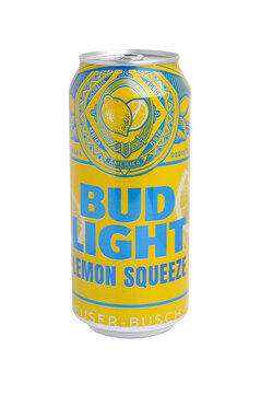 Bud Light Lemon Squeeze Beer Can