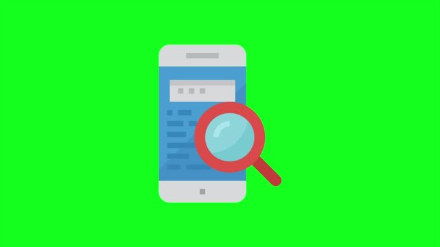 Search Animation Green Screen Overlay