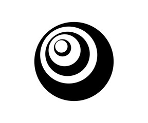 Naklejka premium black and white spiral