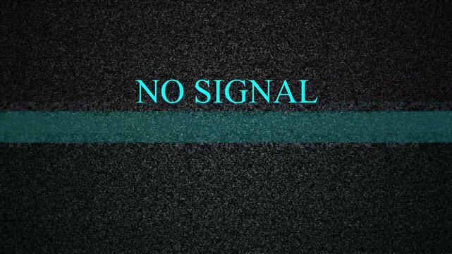 Simple static no signal tv noise glitch error video damage bad interference and no signal animation. noise on a old TV screen. tv screen noise glitch effect Television static noise old vintage tv