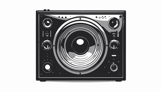 Black and silver digital camera.