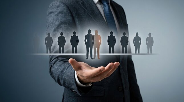 Succession planning, leadership transition, talent management concept with business people and future leader strategy.