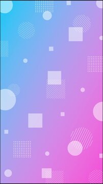 simple, pop-style background pattern featuring Memphis-style geometric shapes and gradients
