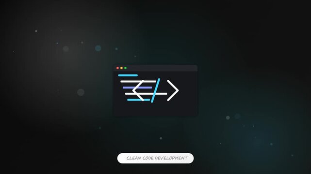 Clean Code Development Editor UI Animation