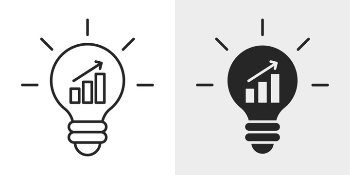 Startup Idea Icon represents innovation, entrepreneurship, and creative business concepts.