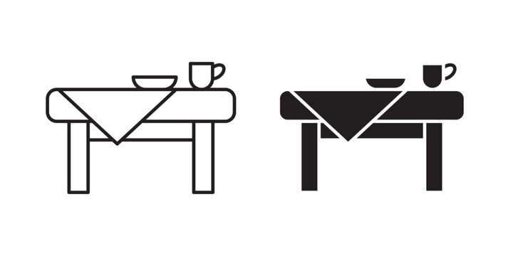 Dining table icon