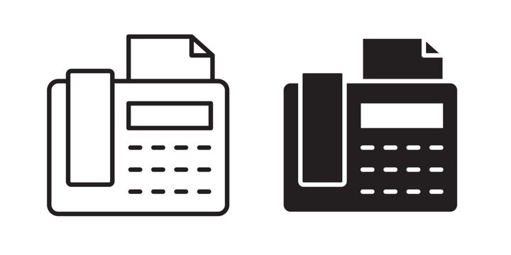Fax machine icon