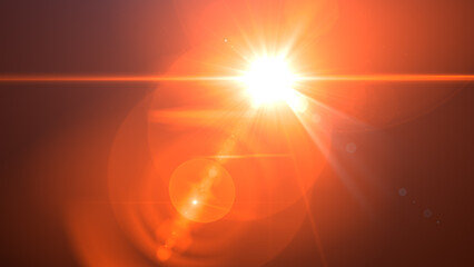 Fototapeta premium abstract blur light.The star burst with brilliance, glow bright star, orange glowing light burst on a black background