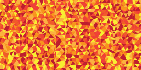 vector poly triangle texture geometric pattern triangular. Dark orange vector cover in polygonal style. Geometric camouflage seamless pattern. © coal digger