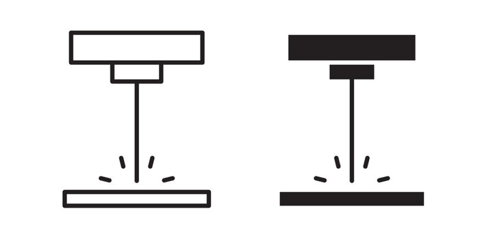 Laser machine icon