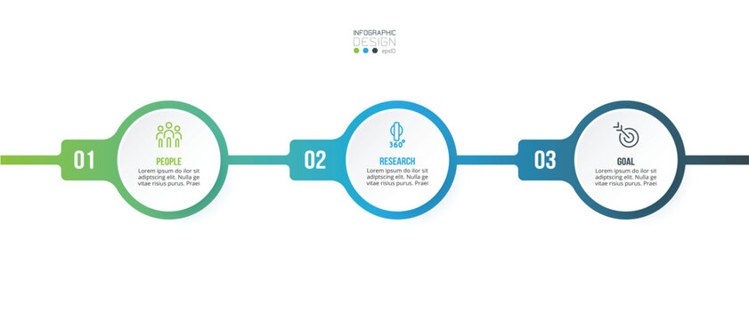 Timeline chart business infographic template.