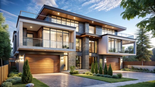 A modern affordable duplex with private entrances