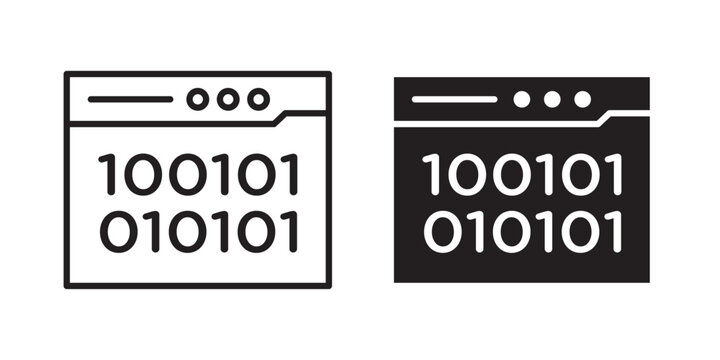 Binary code icon