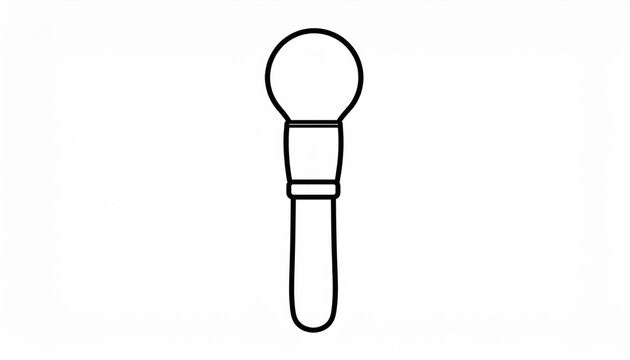 Minimalist makeup brush line design