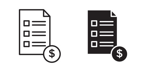 Fototapeta premium Price list icon