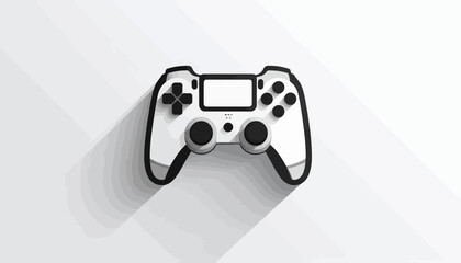 White PlayStation game controller closeup. © kaka