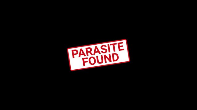 Parasite Found Stamp Animation