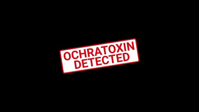 Ochratoxin Detected Stamp Animation