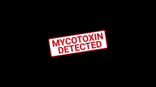 Mycotoxin Detected Stamp Animation
