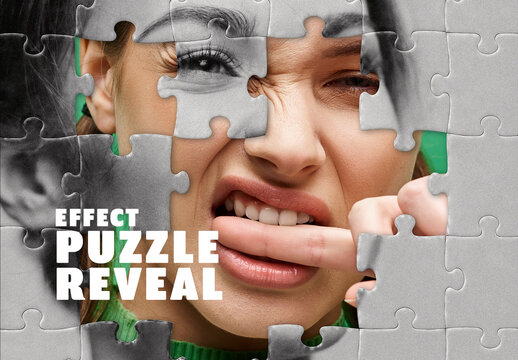 Puzzle Reveal Effect with 2 Placeholders