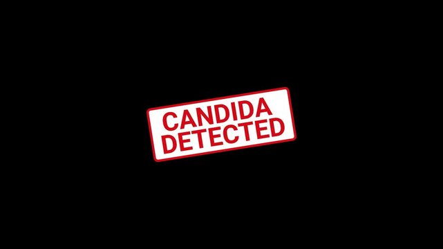 Candida Detected Stamp Animation