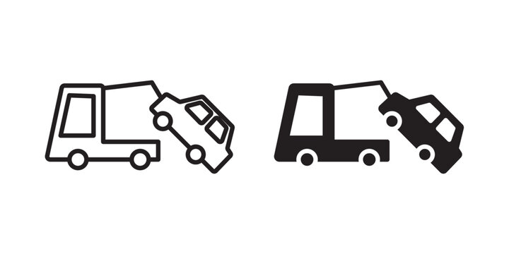 Towed car icon