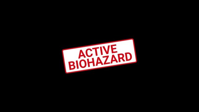 Active Biohazard Detected Stamp Animation