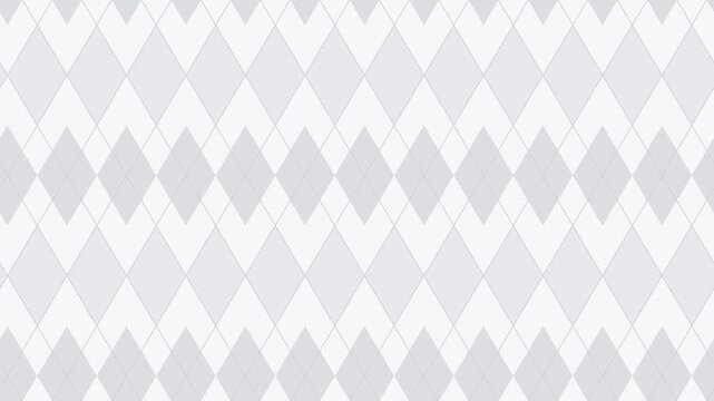 White argyle diamond pattern scrolling, british classic seamless loop background