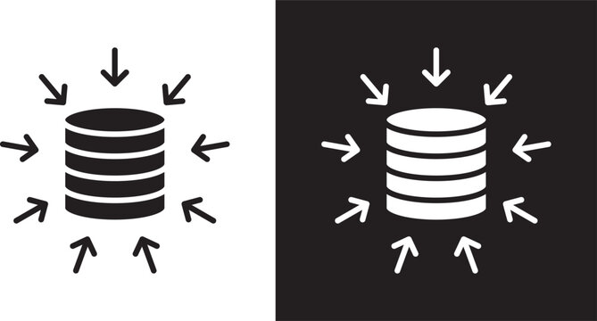 Data aggregation icon