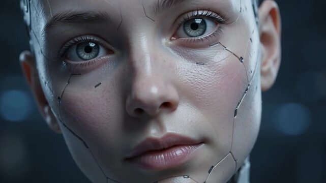 Android Face Mechanical Detail Loop