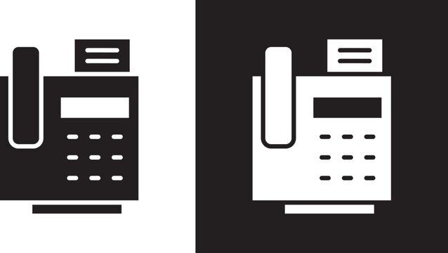 Fax machine icon