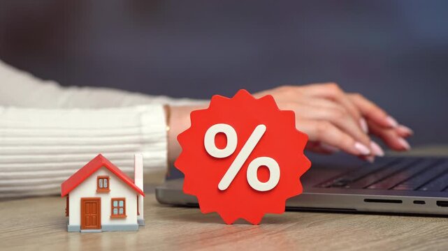 House for sale at a discount. Real estate sales promotion. Mortgage campaigns, home-buying guides, property investment insights and housing market advertising with emphasis on price reductions