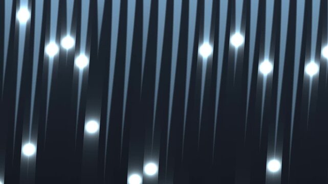 Light patterns create motion effects in dark space