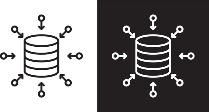 Data aggregation icon