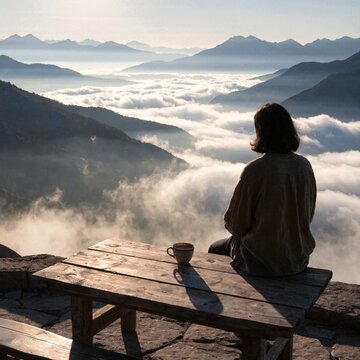 Sit and enjoy the view while sipping tea or coffee.