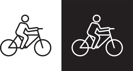 Obraz premium Bicycle rider icon
